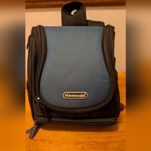 Nintendo Black and Blue Mini Backpack For Gameboy.